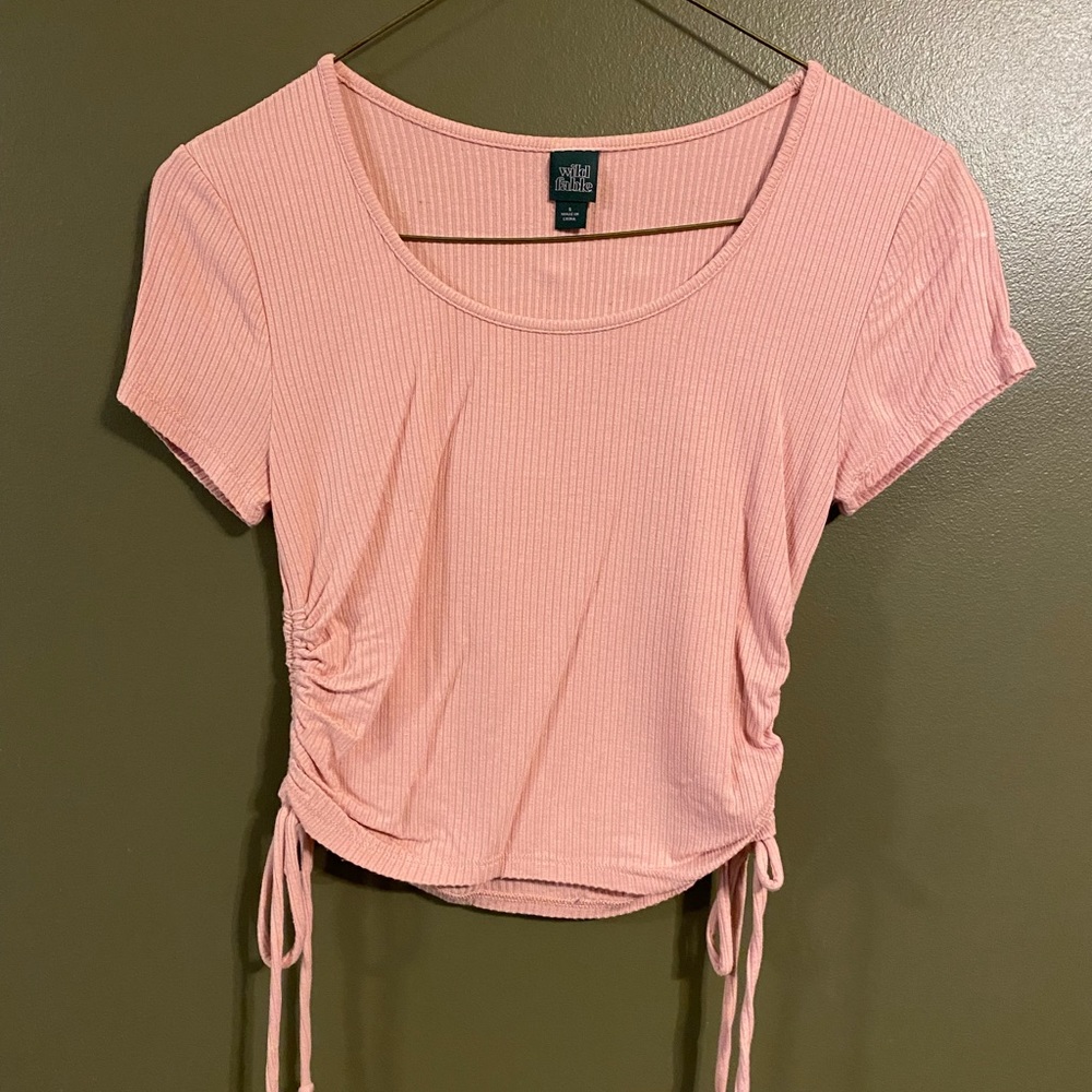 Pink wild fable crop top